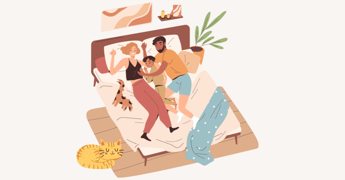 family co-sleeping